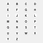 1000pcs Letter B Stickers, 0.5" Letter Sticker Dot Labels for Organization, Inventory, 1000/roll