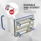 Push Cart Dolly by Wellmax, Moving Platform Hand Truck, Foldable for Easy Storage and 360 Degree Swivel Wheels with 330lb Weight Capacity, Blue Color