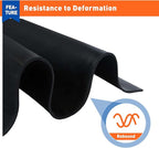 MAGZO Adhesive Foam Padding 1/8 Inch Thick x 12 Inch W x 59 Inch L, Black Thin Neoprene Sheets, Closed Cell Foam Sheet Roll