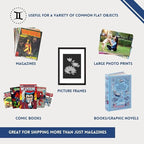 Gemini Magazine and Comic Book Mailers for Shipping (8.5x11x2’’ – 25 Pack) | US-Made Corrugated Cardboard Stay Flat Mailers with Expandable Capacity | Great For Shipping Documents, Photos, and More.