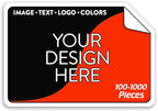5-1000 Custom Vinyl Stickers - Upload Your own Image, Text, Design, Logo - Personalized Logo Labels for Handmade, Packaging, Bottle, Jars, Candle, Brand Stickers (White, 5x3)