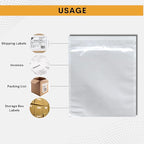 2000 Pack 7"x10" Shipping Label Sleeves – Clear Self-Adhesive Packing Slip Pouches, Waterproof Packing List Envelopes – Ideal for Shipping Documents, Mailing Labels, Invoices & Packing Slips