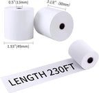 Thermal Receipt Paper Rolls, 3-1/8 x 230 inches, 40 Count, Compatible with 58mm POS Printers