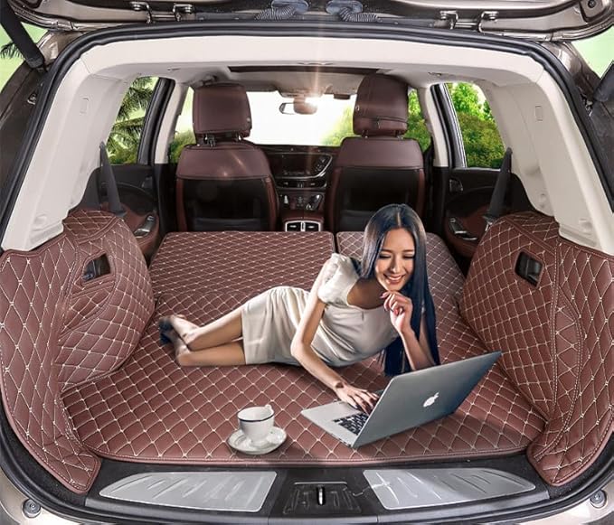 Custom Make Trunk Cargo Liner for Mercedes GLS Class 2+2+2 Seater (Black w/Gold Stitching)