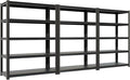 72''H Garage Shelving Heavy Duty,2500LBS Storage Shelves,5-Tier Adjustable Metal Shelve Storage Shelf Rack, Industrial Shelving Unit for Garage,Warehouse, Basement (35" W x 15.7" D x 72" H) 3PC