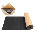 FONUNO Foam Padding Sheets with Adhesive Foam Insulation Neoprene Sheets Closed Cell Insulation Neoprene Rubber Roll for Gaskets Liner Crafts DIY Projects, Black, 12" Wide x 59" Long x 1/16" Thick