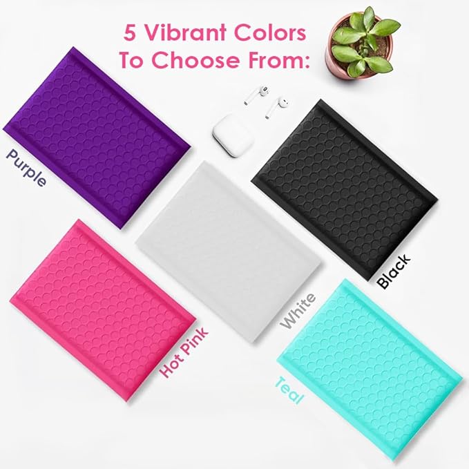 Hot Pink 8.5x14.5 Inch Poly Bubble Mailers #3 | Self Seal Large Padded Envelopes | Air Cushioned Bubble Mailer | Usable Size 8.5x13.5 | Waterproof Lightweight Mailing Shipping Bags | 100 Pack Bulk