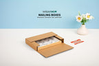 9x6x1.3 inch Shipping Boxes, Easy-Fold Multi-Depth DVD Mailer Box with Fragile Stickers for Mailing, Storing, Package, Gifts, Crafts, Business or Home, Brown, 25 Pack