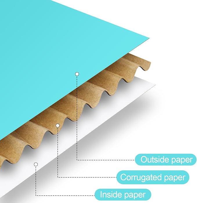 Spakon 50 Packs Shipping Boxes Cardboard Corrugated Mailer Packaging Boxes for Small Business Cute Small Box Cardboard Carton Box Mailers for Packaging Product(Blue,9 x 6 x 2.36 Inches)