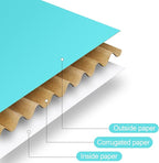 Spakon 50 Packs Shipping Boxes Cardboard Corrugated Mailer Packaging Boxes for Small Business Cute Small Box Cardboard Carton Box Mailers for Packaging Product(Blue,9 x 6 x 2.36 Inches)