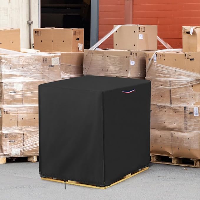 Pallet Cover, 4 Ft. x 5 Ft. x 4 Ft. Waterproof Heavy Duty Pallet Covers Fits Large Pallets, Fade Resistant Cargo Turnover Cover With Zipper - 60"L x 48"W x 48H"