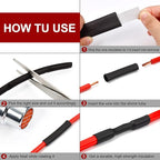 Chanzon 2:1 Ratio 1-1/2"(40mm) Heat Shrink Tubing 3.3Ft Roll (1M Total Length) Clear/Transparent Polyolefin Sleeving Wrap Shrinking 2 to 1 1pcs