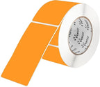 Perco Fluorescent Orange Labels 3x5 Inch 500 Stickers/Roll with Easy Peel Perforation and Strong Adhesion for Inventory Management, Color Coding, Moving Boxes, Retail, Organizing & Crafts–Made in USA