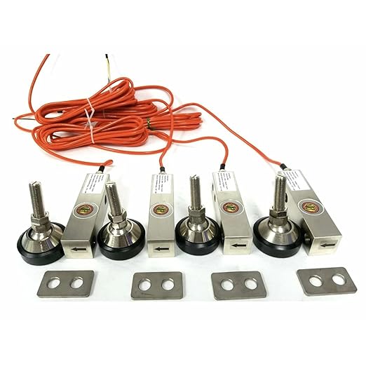 Liberty GX-1-4k lb NTEP (Small Envelope) Shear Beam Load Cell Sensors for Platform Floor Scale with Feet & Spacers | Alloy Steel