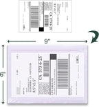 Clear Adhesive Top Loading Packing List Pouches 6'' X 9'', Shipping Label Sleeves, Packing Slip Envelopes (2000 Pack)