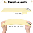 Hongri Plastic Clipboard with Pen Holder, Yellow 8.5x11 Letter Size Clip Board for Classroom, Office, Students, Nurses and Women, Low Profile Clip, Size 12.5 x 9 in(Pack of 6)