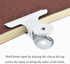 HAHIYO 2inch White Bulldog Clips Metal File Hinge Binder Clips Clamps Save Space Strong Spring Jaws Rock Solid Grip Book Lay Flat Deburred Edge for Hang Photos Wall Grid Dog Food 13PCS