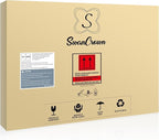SWANCROWN Enclosed Bulletin Board Magnetic Dry Erase Noticeboard Lockable Display Boards White with Aluminium Frame 26x20inch(4xA4)