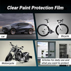 SUMAGITIN 7.5mil TPU Clear Car Paint Protection Film Self Healing Adhesive Automotive Film Anti-Scratch Glossy Car Body Wrap Vinyl for DIY Car Moto Interior Exterior,60inch x 30inch
