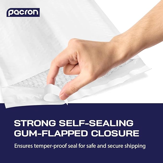 1000-Pack Waterproof Poly Bubble Mailers 8.5 x 12 - Thick, Durable, Instant Seal Envelopes with Strong Adhesive - Protective Shipping Mailers for Jewelry, Cosmetics, SD Cards, USB Cables