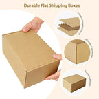 9x6x4 inches Shipping Boxes Set of 25, Small Corrugated Cardboard Box, Literature Mailer, Gift Boxes (Brown, 9x6x4)