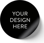 5-1000 Custom Vinyl Stickers - Upload Your own Image, Text, Design, Logo - Personalized Logo Labels for Handmade, Packaging, Bottle, Jars, Candle, Brand Stickers (Black, 5x5)