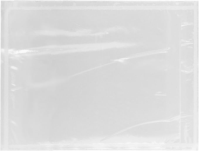 2000 Count 4.5" x 6" Shipping Label Envelopes, Clear Packing List Pouches with Self-Adhesive Back, Top Loading for Shipping Labels Sleeves, for Packing Slips, Labels Invoices & Paperwork. GPI
