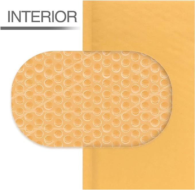 Secure Seal #CD 7.25x8 Kraft Bubble Mailers Padded Shipping Envelopes (Pack of 1000)