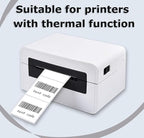 2" x 2" Thermal Labels Stickers White, Square Thermal Shipping Stickers, Multipurpose Inventory Self-Adhesive Direct Thermal Label for Small Business (500 Labels/Roll)