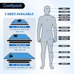 Small Refillable Ice Bag for Injuries, 11.8" x 7.8" Travel Ice Water Bag with Strap for Cold Therapy, Pain Relief for Migraine, Headache, Wisdom Teeth, Swelling, Muscle Pain, Sprain