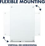 Quartet Dry Erase Board, Magnetic Whiteboard 72"W x 48"H, Glass Board for Wall, Infinity, White (G7248NMW)