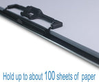 Acocony 11x17 Clipboard Aluminium with Pen Holder Extra Large Clipboard Landscape Super Hard 11 x 17 Clipping Board Black Pack of 1
