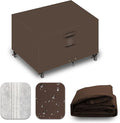 Heavy Duty Patio Furniture Covers Waterproof, 600D Outdoor Furniture Cover Waterproof for Sectional Sofa Couch, Outdoor Dining Table and Chair Set Covers 68''L x 38''W x 28''H, Brown