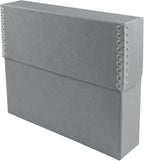 Lineco Archival Document Storage Box with Metal Edge, Acid-Free Gray Boxboard, Organize and Store Files, Prints, Photos, Legal-Sized Case 15.5" x 10.5" x 2.5" Wide