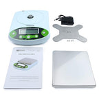 U.S. Solid Digital Analytical Balance 5kg x 0.01g, High Precision Lab Scale, 10 Weighing Units, AC 100V-240V & DC 9V, Piece Counting