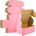 9x6x4 inches Shipping Boxes Set of 25, Small Corrugated Cardboard Box, Literature Mailer, Gift Boxes (Pink, 9x6x4)