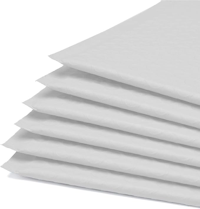 6x10" Poly Bubble Mailer Self Seal Bubble Shipping Envelopes 2.5 Mil 250 Pack