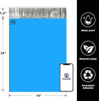 POLYSELLS 50 pcs 19x24 Inches Blue Poly Mailers Shipping Envelopes, Strong Adhesive Sealing, Waterproof, and Tear-resistant Postal Mailing Bags for Clothing, Books, and Accessories