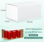 Eupako 10x7x5-Small-Shipping-Boxes-30-Pack-White-Corrugated-Box-Mailers, Cardboard Boxes for Packaging Small Business, Mailing