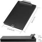 ZCZN Aluminum Clipboard with Storage, 4 Pack Recycled Metal Clipboard Box, Form Holder, Suitable for School, Office, Jobsite or Medical Staff, 9.25 x 13.78 Inches, Black