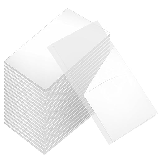 uxcell 50Pcs Double Sided Adhesive Pads, 1.38" x 0.98" Clear Removable Heavy Duty Mounting Tape Picture Hanging Sticky Adhesive Pad for Wall, Poster Picture, DIY Craft