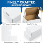 Famagic Small Packaging Boxes 25 Pack 7x5x2 Inches- White Cardboard Shipping Boxes, Corrugated Mailer Boxes for Small Business, Mailing Boxes for Packaging, Bulk