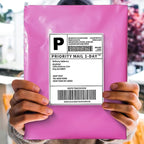 POLYSELLS 200 pcs 24x24 Inches Pink Poly Mailers Shipping Envelopes, Strong Adhesive Sealing, Waterproof, and Tear-resistant Postal Mailing Bags for Clothing, Books, and Accessories