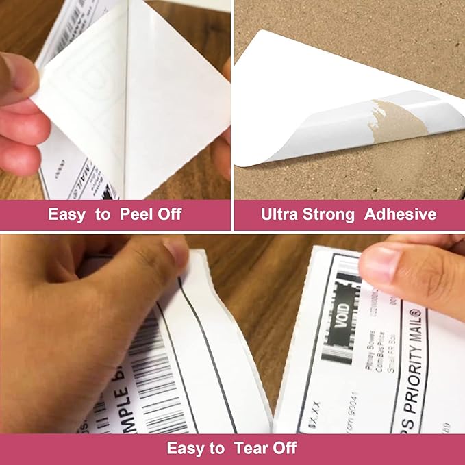 [15000Labels] 4"x6" Shipping Label 60 Rolls, 4-x-6-inch Thermal Label Paper, Compatible with Zebra 2844 Brother Rollo Direct Thermal Printer