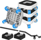 New Upgrade Furniture Sliders, Furniture Movers with Wheels, Furniture Lift Mover Tool Set with 360° Rotatable Wheels, Furniture Dolly for Moving Heavy Duty Sofa, Bed, Load Capacity Up to 750lb