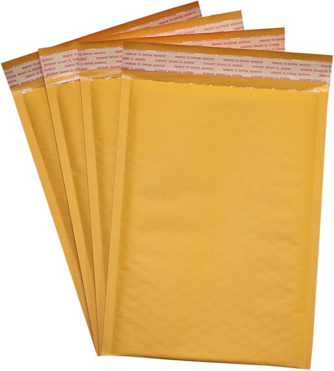 Secure Seal #3 8.5x14.5 Kraft Bubble Mailers Padded Shipping Envelopes (Pack of 300)
