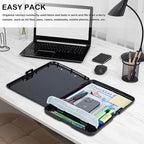 Clipboard with Storage,Office Supplies Nursing Clipboards Folder with Pen Holder Plastic Storage ClipBoard Foldable for Teacher Nurse,Art Sunflowers
