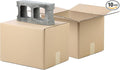 The Boxery Heavy-Duty Double Wall (ECT48) - 18"x18"x12" (10-Pack) | Corrugated Boxes for Shipping, Packaging, Moving, Storage Box for Home or Business, Strong Wholesale Bulk Boxes