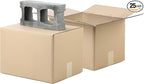 The Boxery Heavy-Duty Double Wall (ECT48) - 10"x7.5"x6.5" (25-Pack) | Corrugated Boxes for Shipping, Packaging, Moving, Storage Box for Home or Business, Strong Wholesale Bulk Boxes