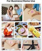 Phomemo M220 Label Maker, Bluetooth Barcode Label Printer, Thermal Sticker Maker Machine for Barcode, Address, Tag Labeling, Compatible with Phone & Laptop